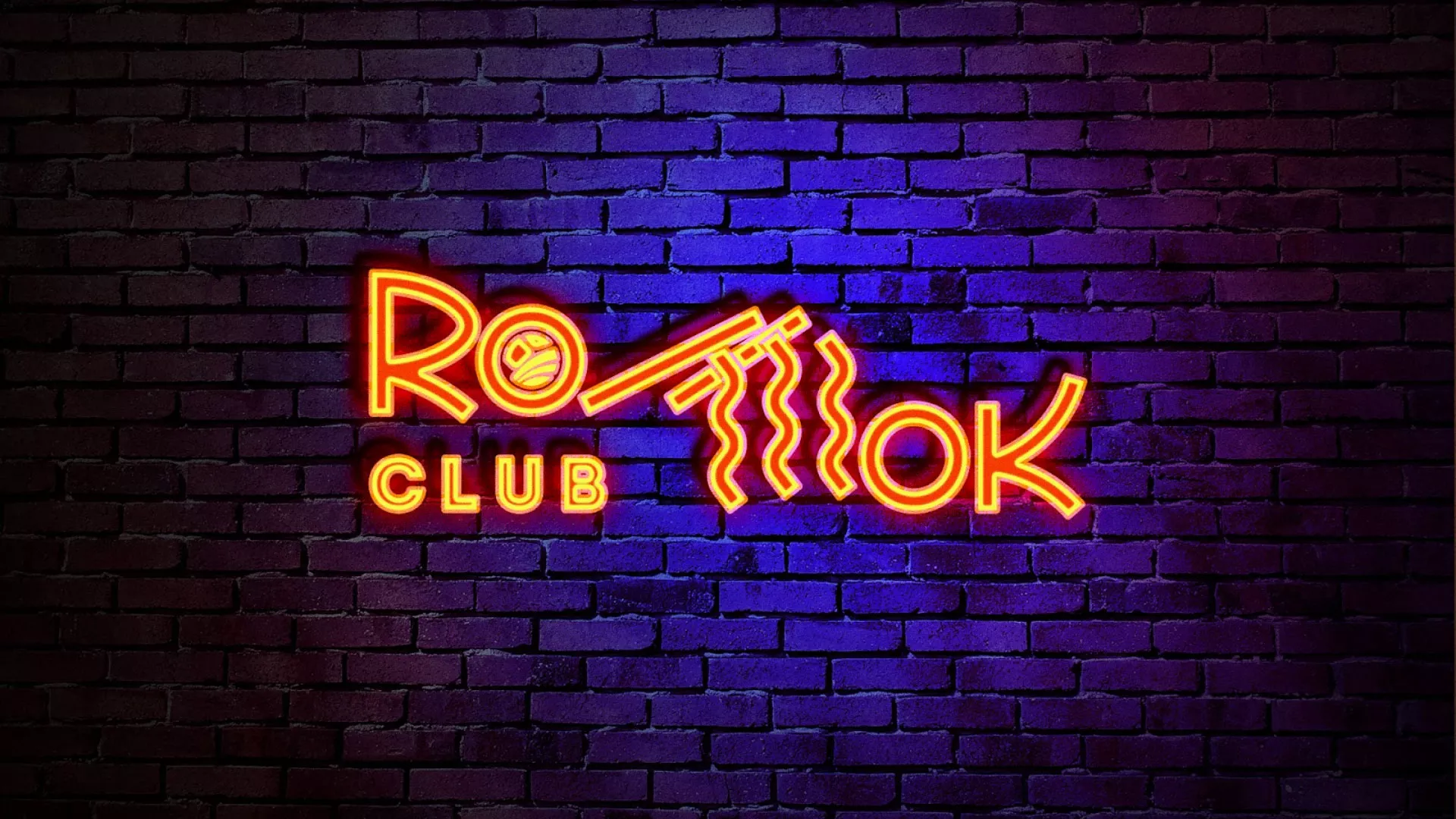 Разработка интерьерной вывески суши-бара «Roll Wok Club» в Тереке