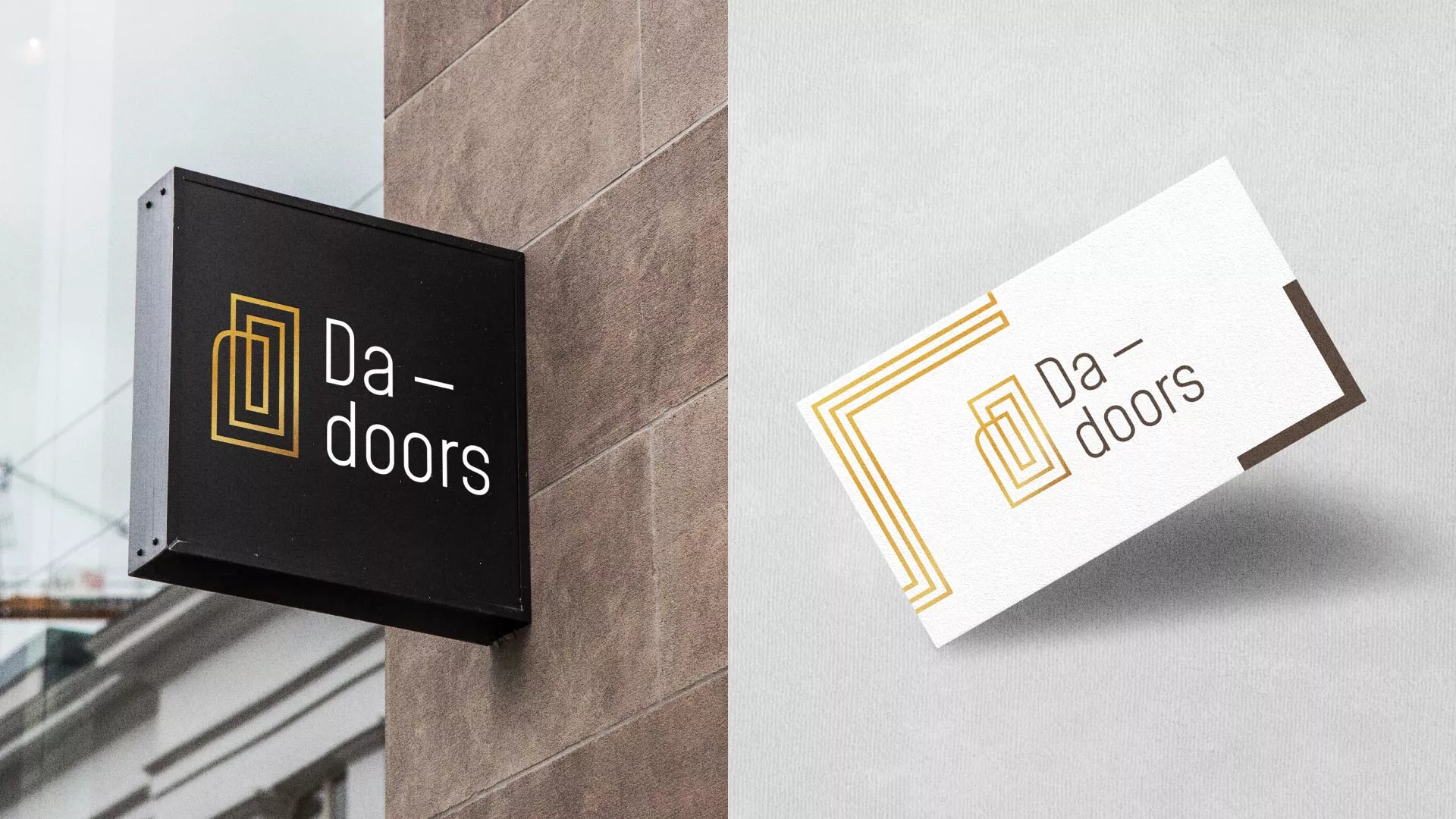 Разработка логотипа для компании «DA-DOORS» в Тереке